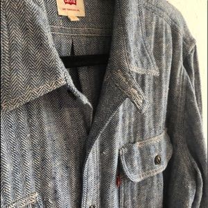 Levi’s Selvedge Indigo Dyed Herringbone Wo…